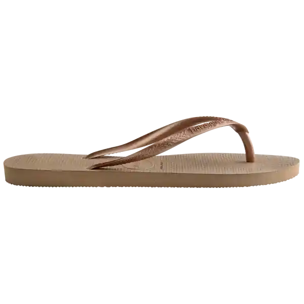 Havaianas Sandalias Slim Oro Rosa Talla 37 4000030