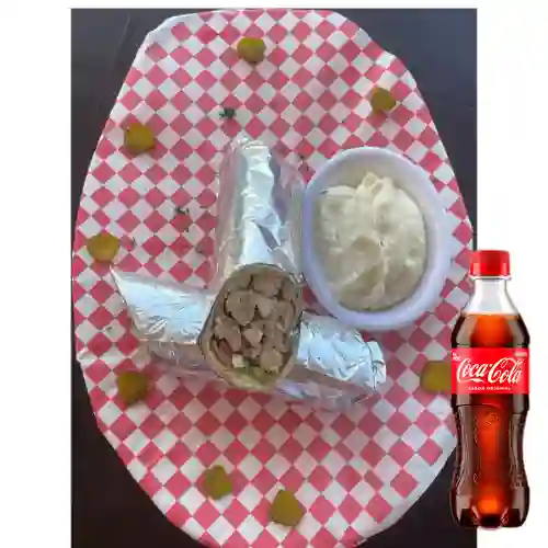 Combo Shawarma de Pollo + Coca Cola Original 400 ml