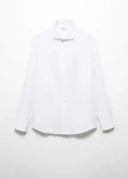 Camisa Marta Blanco Talla XL Hombre Mango