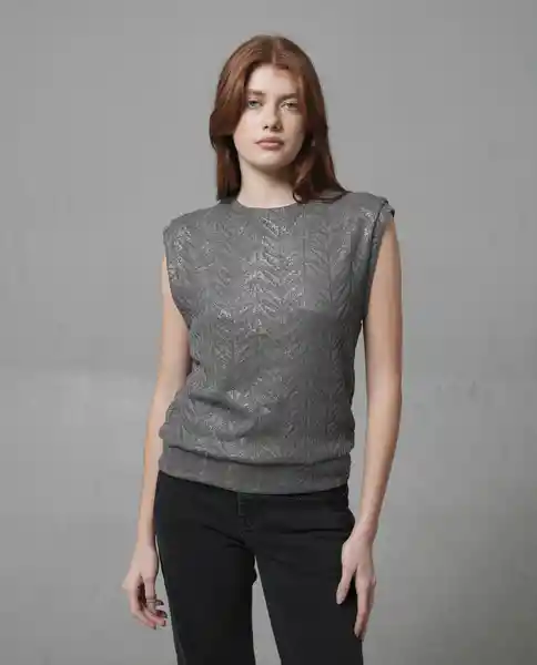 Camiseta Mujer Gris Talla M 209G042_GRI184006 Rifle