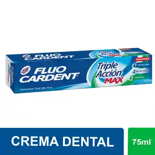 Fluocardent Crema Dental Triple Acción Max 75 mL