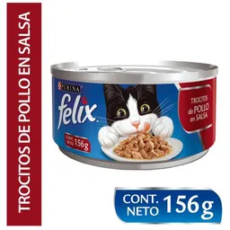 Felix Alimento para Gato Trocitos de Pollo en Salsa