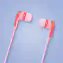 Audífonos Con Cable Tipo C Rojo y Rosa Mod Ebpe A60Fc Miniso