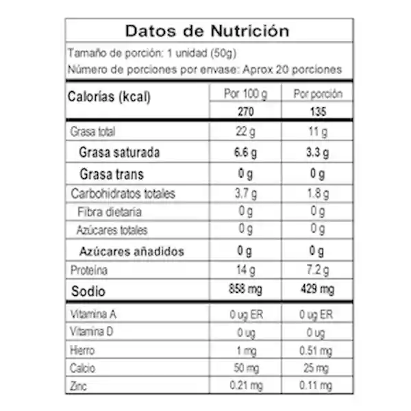 E & M Gourmet Chorizo de Cerdo Ahumado Fresco Empacado al Vacío