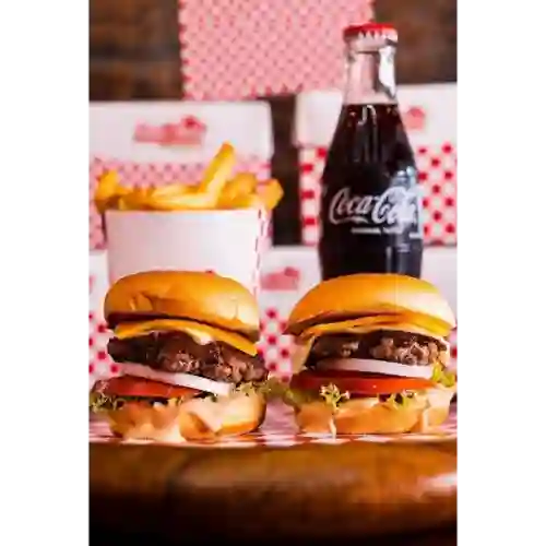 2Hamburguesas+2papas Francesa+2limonadas