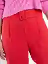 Pantalón Susi Mujer Rojo Marte Oscuro Talla 12 Naf Naf