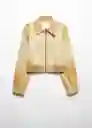 Chaqueta Worker Camel Talla S Mujer Mango