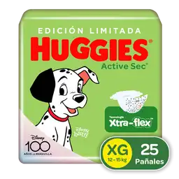 Pañales Huggies Active Sec Etapa 4/XG 25U