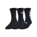 Under Armour Medias Essential Nv Mid Crew Mujer Negro LG
