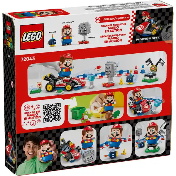 Set Construcción Mario Kart Mario Interactivo Estándar Lego