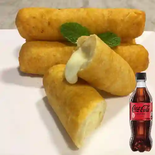 Combo Dedos de Queso X 4 + Coca Cola Sin Azúcar 600ML