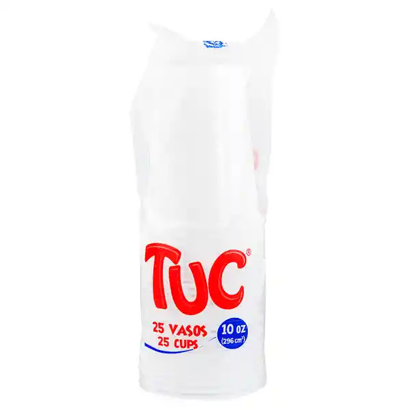 Tuc Vaso Plástico Blanco 10 Oz