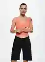 Top Bonito Naranja Talla 18 Mujer Mango