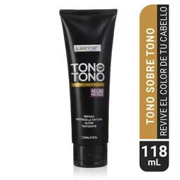 Julienne Tono Sobre Tono Negro Profundo Tubo
