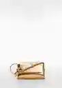 Bolso P Lucer Oro Talla 99 Mujer Mango