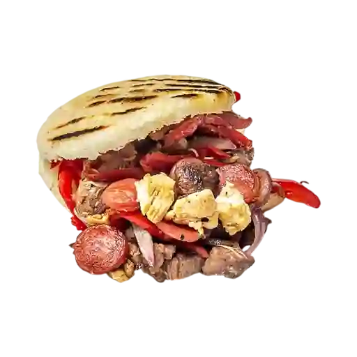 Arepa Rellena al Wok Especial