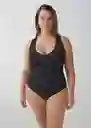 Short Bañador Fridap Negro Talla 27 Mujer Mango