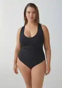 Short Bañador Fridap Negro Talla 27 Mujer Mango