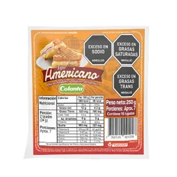 Colanta Queso Americano Tajado