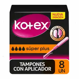 Kotex Tampón Super Con Aplicador 8 Und