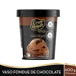 Crem Helado Helado Cremoso Gold Fondue de Chocolate