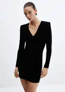 Vestido Xvikypic Negro Talla XL Mujer Mango