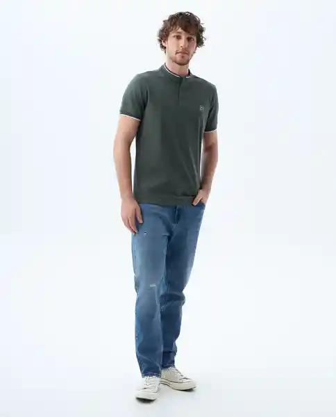 Camiseta Hombre Verde Talla S 800G003_VER190307 Americanino