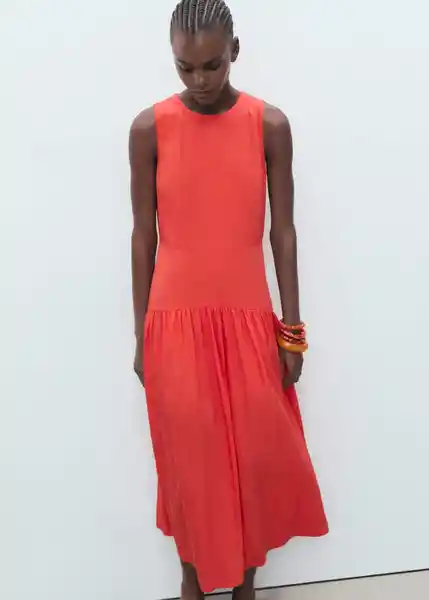 Vestido Gilda Rojo Valentino Talla S Mujer Mango