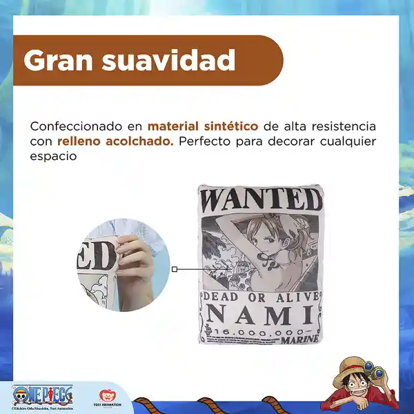 Almohada Cojín Nami Serie One Piece Variado 16 in Miniso