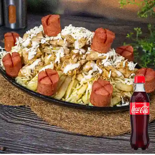 Combo salchipollo + gaseosa 400ml