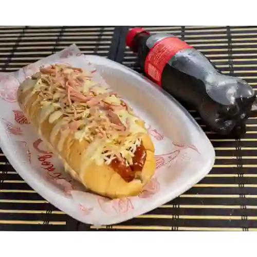 Perro Suizo & Jamon + Gaseosa 400 ml