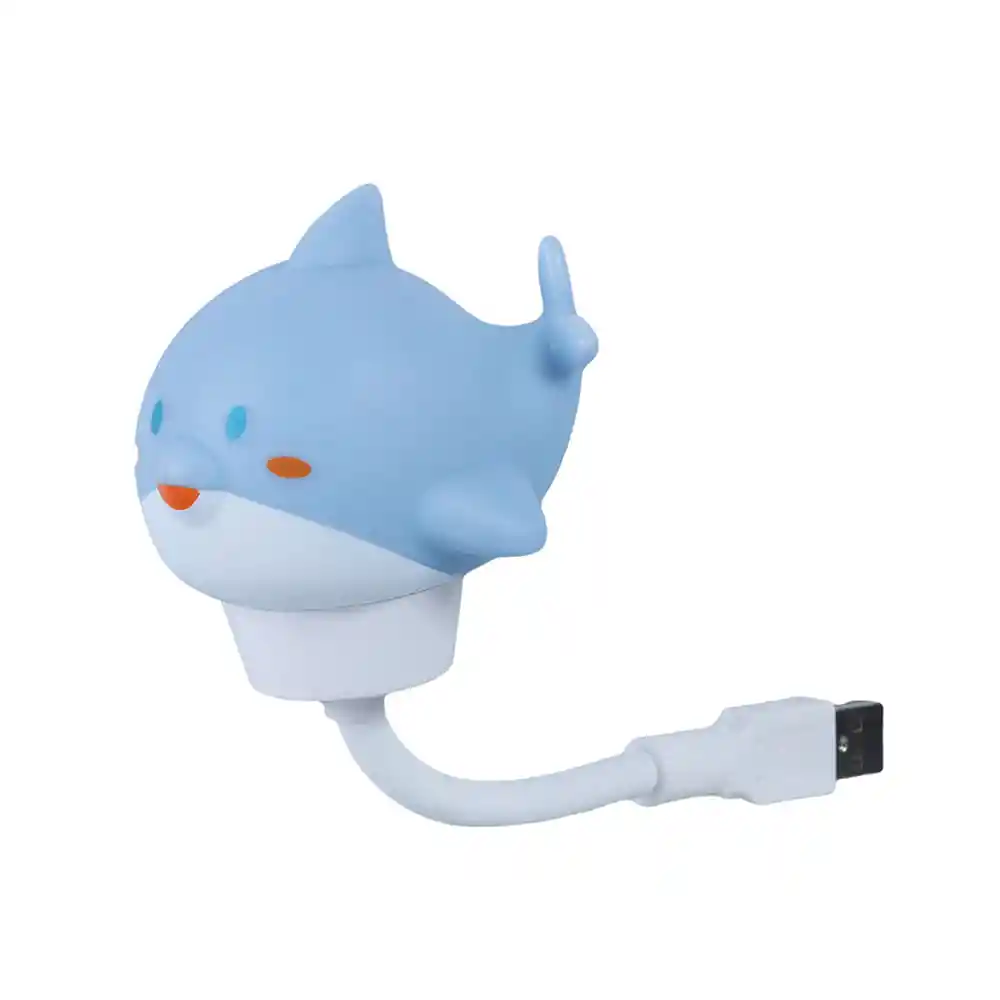 Luz Nocturna de Animales Lindos Usb Tiburon Miniso