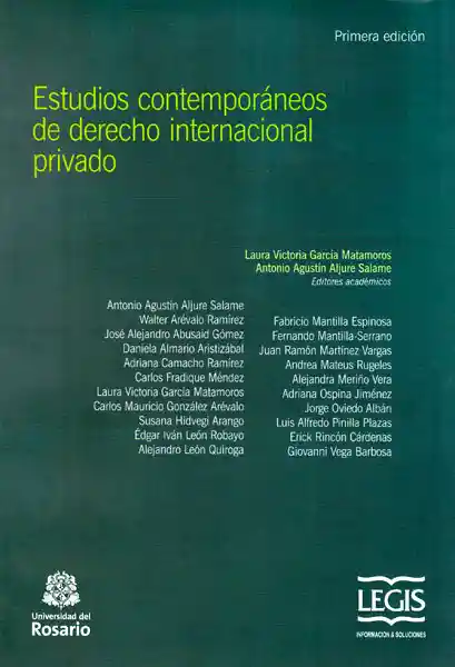 Estudios Contemporáneos de Derecho Internacional Privado - VV.AA