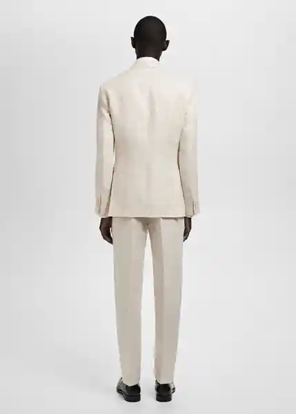 Blazer Americana Amalfi Crudo Talla 50 Hombre Mango