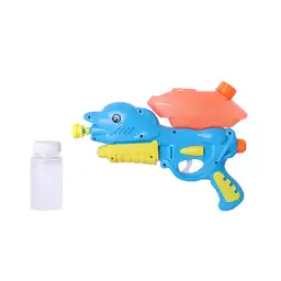 Pistola de Agua y Burbujas 2 en 1 Dolphin Azul Miniso