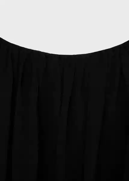 Top Ball Negro Talla M Mujer Mango