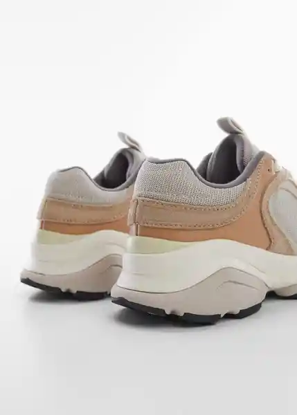 Zapatos Deportiva Clot Beige Talla 41 Mujer Mango