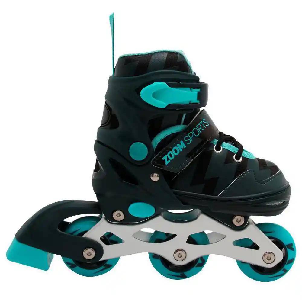 Zoom Sports Patines Ajustables. Aluminio Talla 31- 34 Negro. Sku 7707530150412