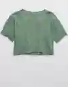 American Eagle Camiseta Offline S/S Tops Verde Hoja 400344300666