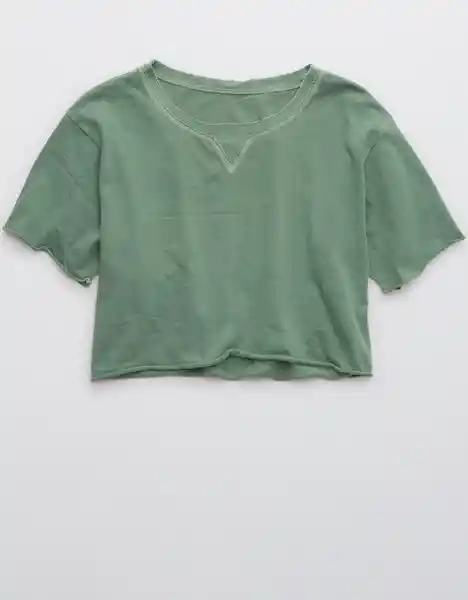 American Eagle Camiseta Offline S/S Tops Verde Hoja 400344300666