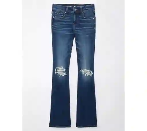 Jean Kick Boot Mujer Azul Talla 2 REGULAR American Eagle