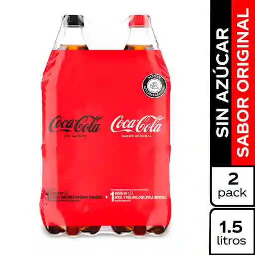 Gaseosa Coca-Cola Sabor Original + Sin Azúcar 1.5L