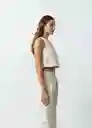 Camisa Tina Mujer Crudo Abedul Claro Talla S 512G399 Naf Naf