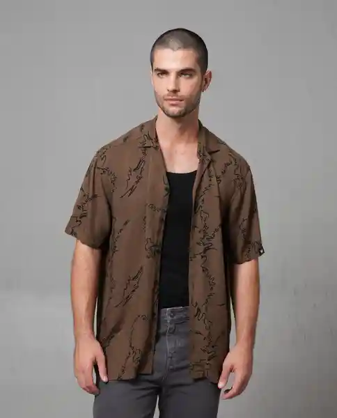 Camisa Hombre Café M 112 112G011_CAF181015 Rifle