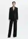 Blazer Americana Jordan Negro Talla L Mujer Mango