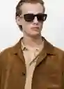Sobrecamisa Remie Cognac Talla M Hombre Mango