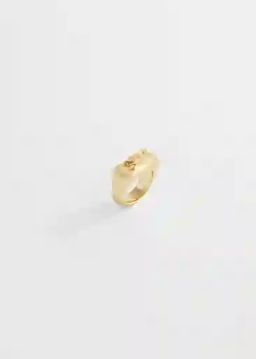 Anillo Raisa Oro Talla L Mujer Mango