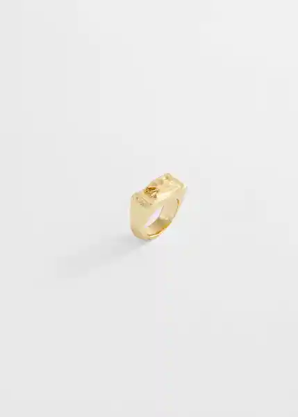 Anillo Raisa Oro Talla L Mujer Mango