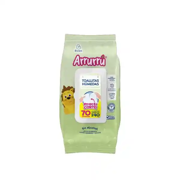Arrurrú Toalla Húmeda Aloe & Manzanilla