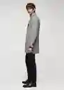 Abrigo Hake Gris Claro Vigoré Talla M Hombre Mango